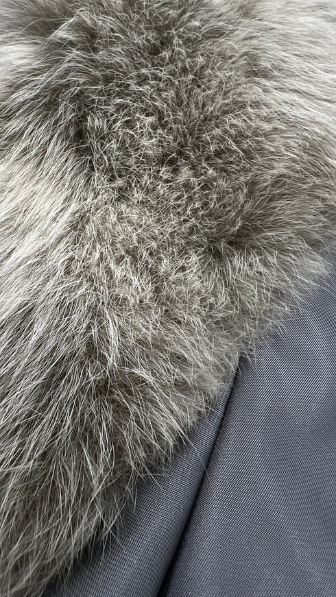 Piumino argento metallizzato