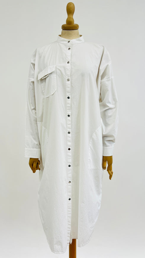 Chemisier midi popeline