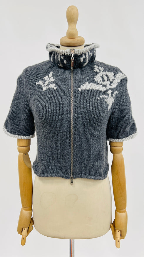 Maglia cropped cashmere