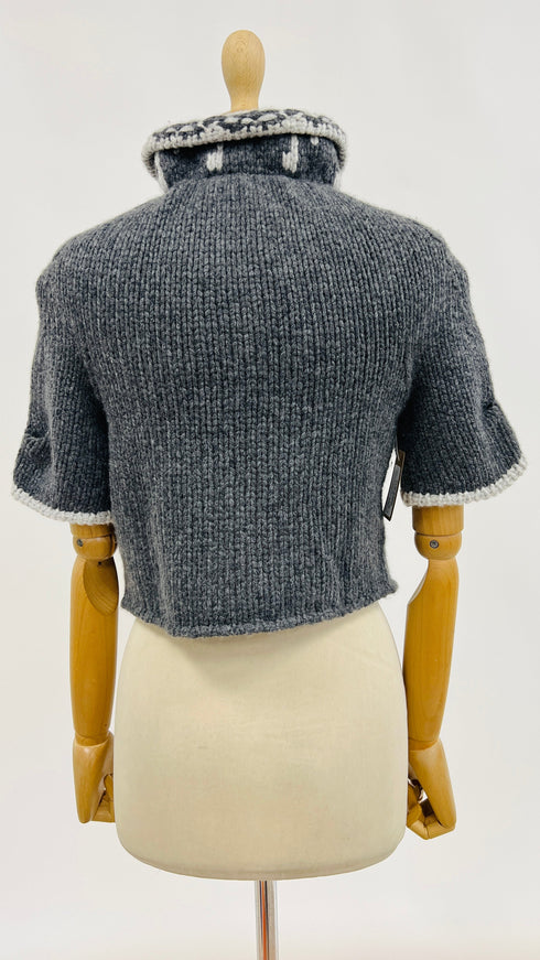 Maglia cropped cashmere