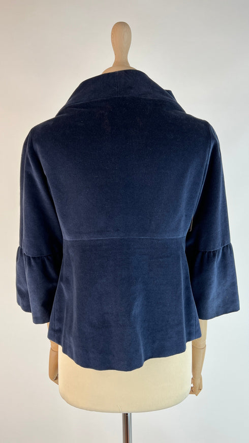 Giacca in velluto blu