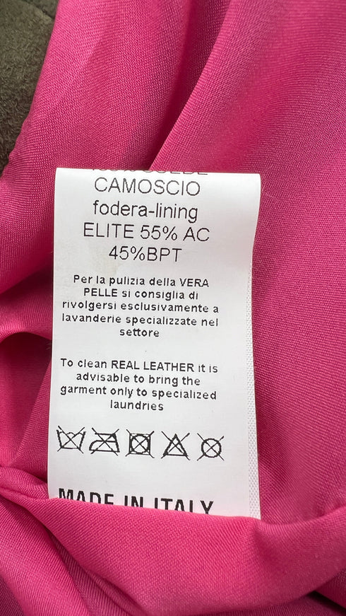 Blazer doppiopetto in suede