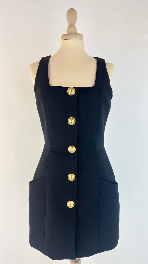 Tubino corto bottoni dorati