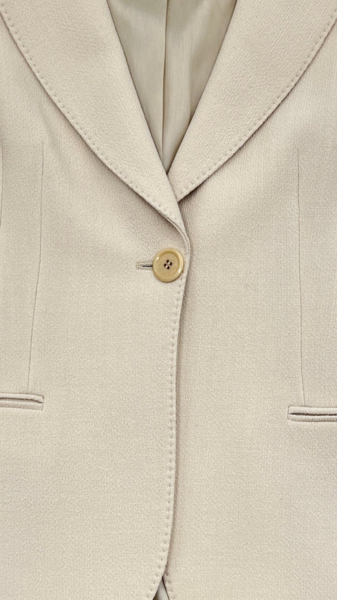 Blazer beige in lana