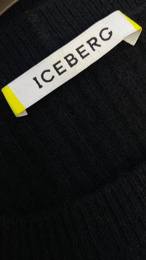 Maglione nero in lana-cashmere