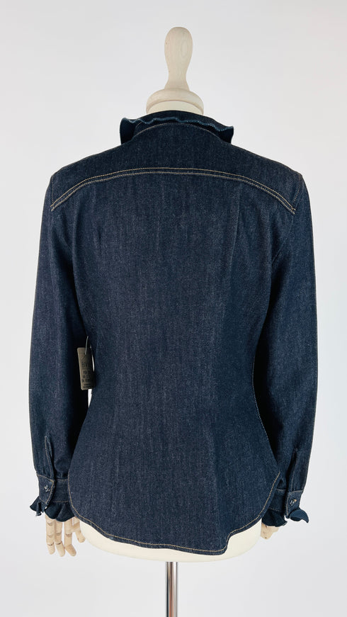 Camicia in jeans con ricami