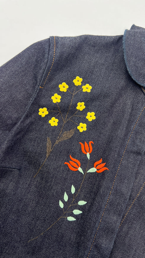 Camicia in jeans con ricami