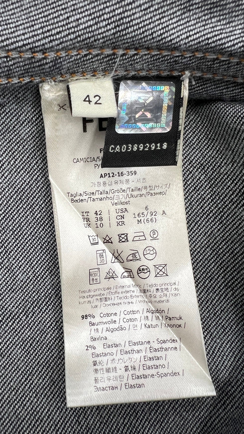 Camicia in jeans con ricami