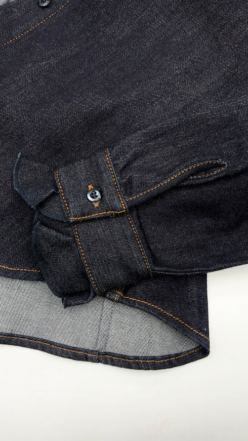 Camicia in jeans con ricami