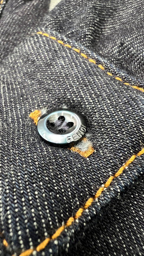 Camicia in jeans con ricami