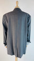 Blazer grigio oversize con cartellino