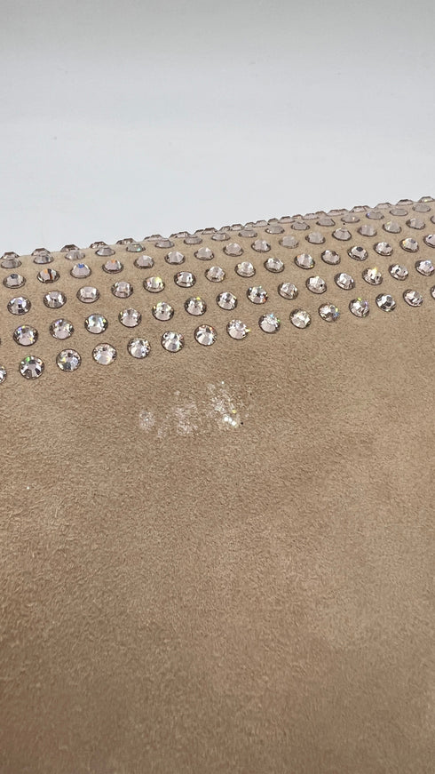 Borsa a spalla con strass