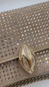 Borsa a spalla con strass