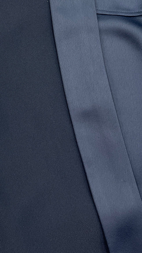 Blazer rever in raso