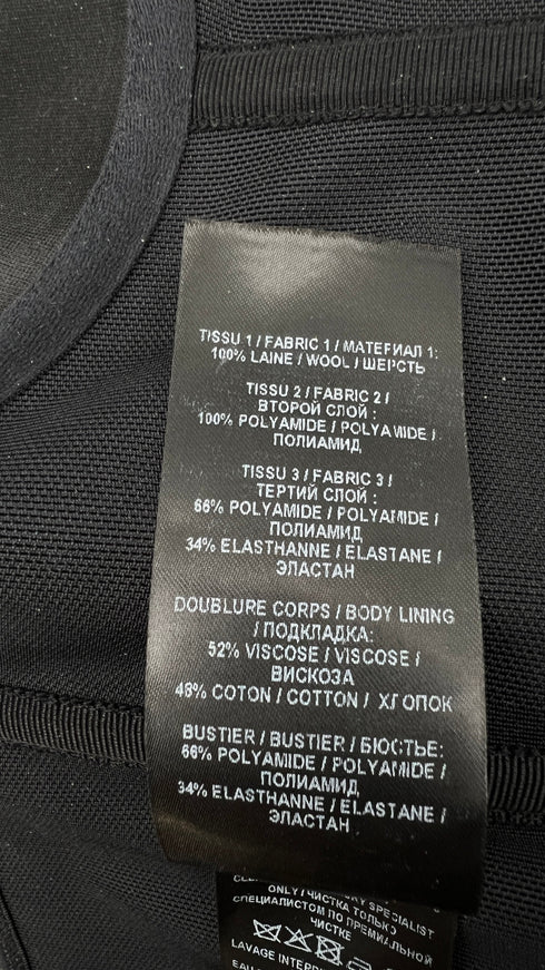 Tubino corto bottoni dorati