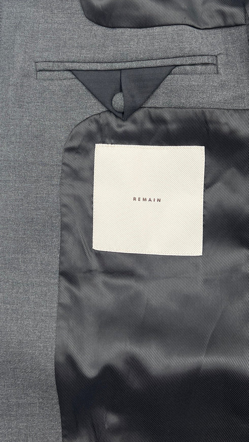 Blazer grigio oversize con cartellino