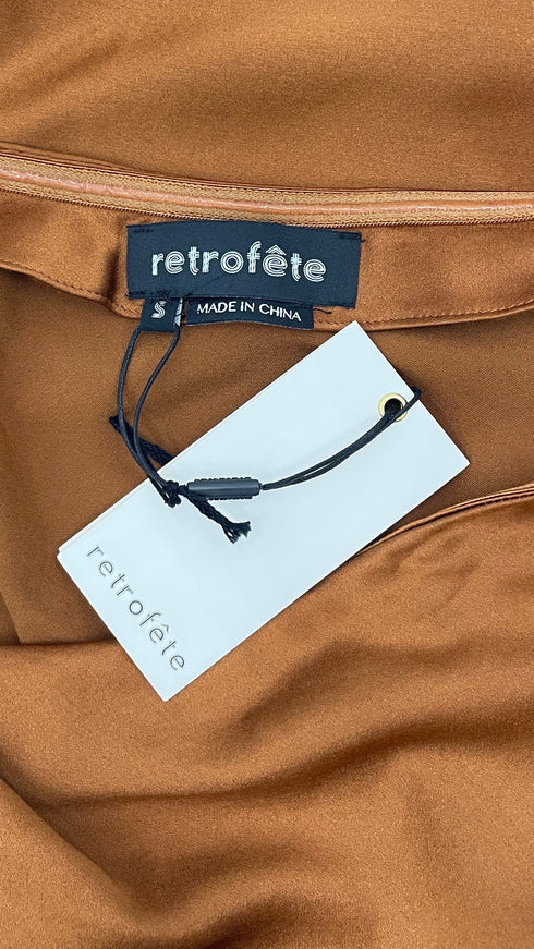 Abito monospalla corto in raso