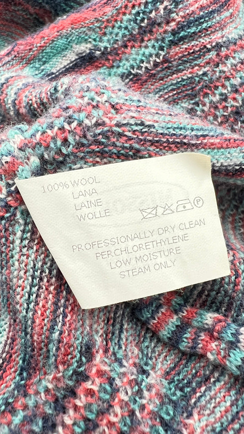 Abito midi in maglia fiammata