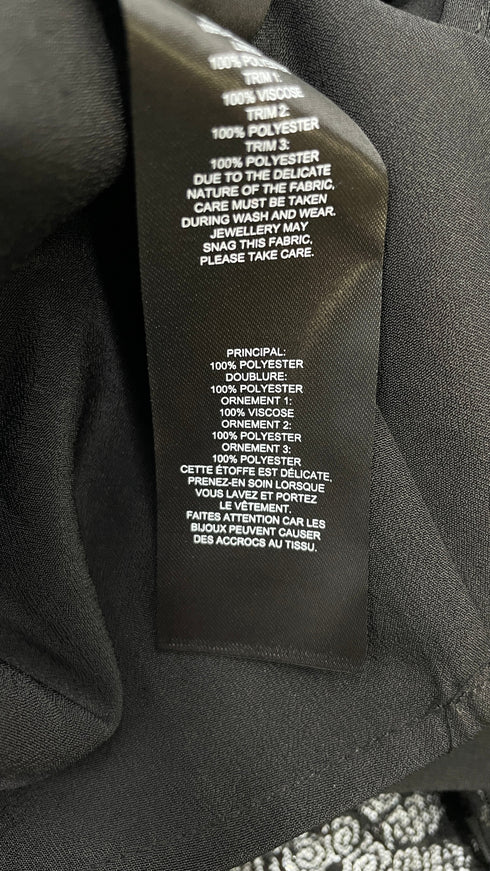 Abito lungo fiori con cartellino