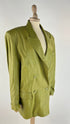 Blazer in pelle doppiopetto