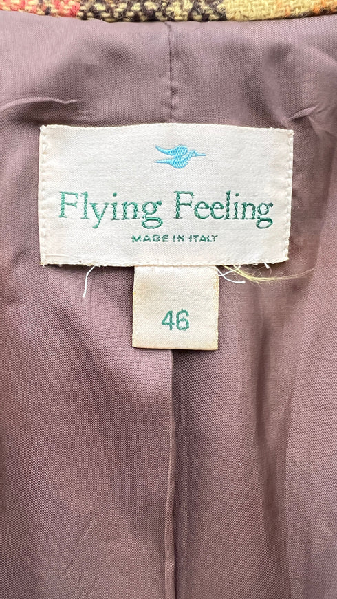 Giacca check sfiancata