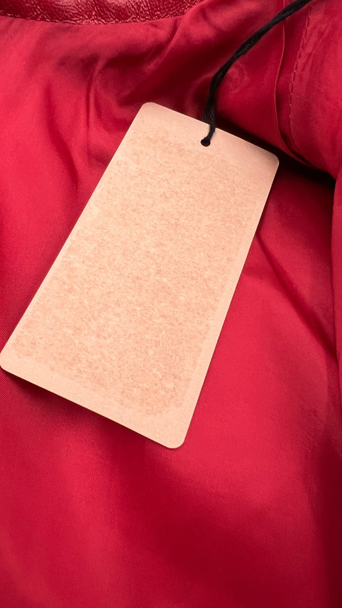 Abito corto smanicato in pelle