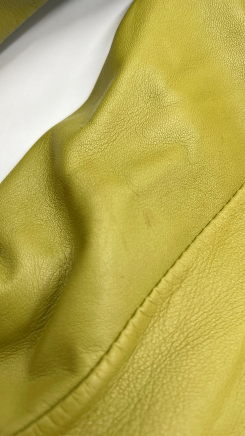 Blazer in pelle doppiopetto