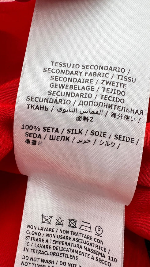 Top satin rosso