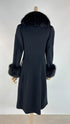 Cappotto lungo nero vintage