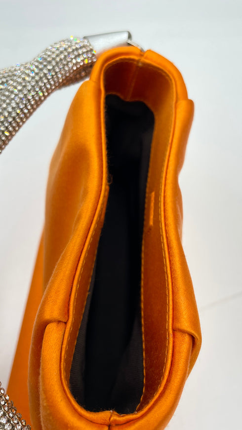 Borsa in raso con strass