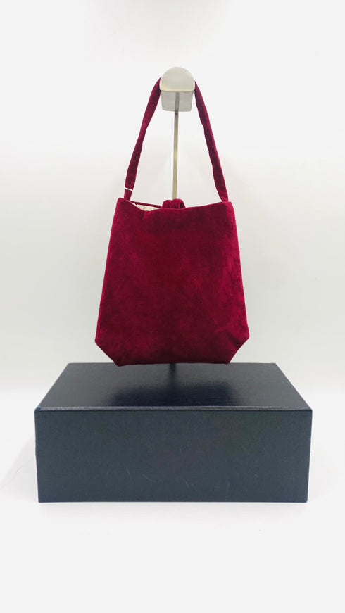 Borsa a mano in velluto