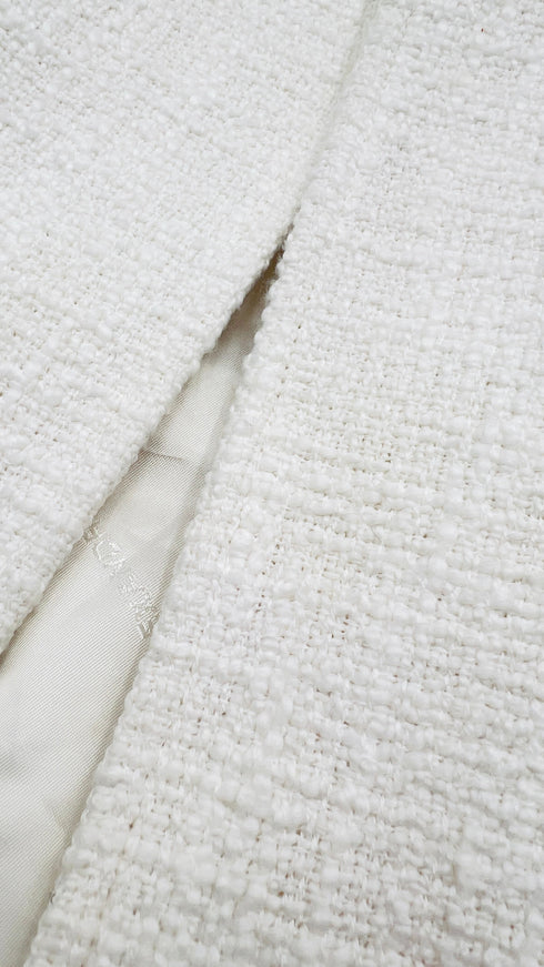 Blazer bianco in tweed