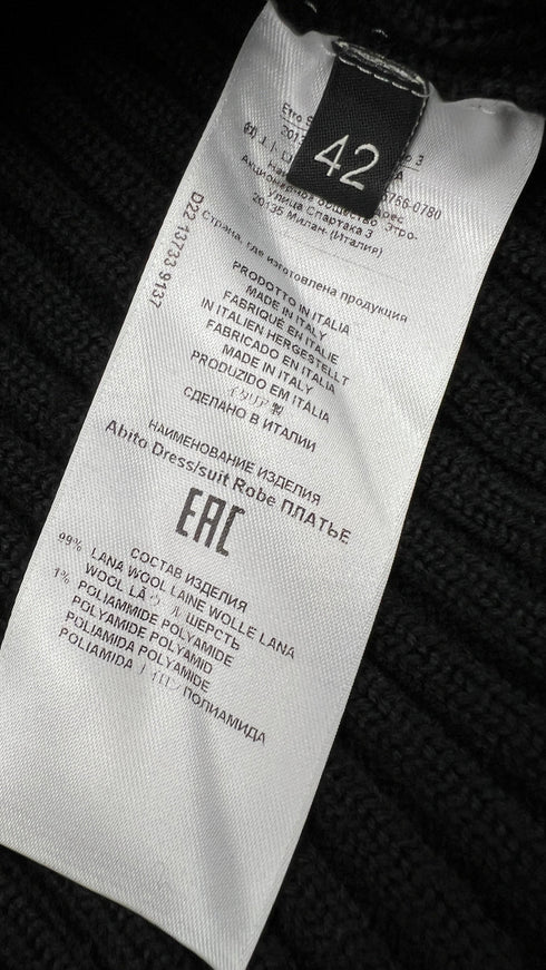 Abito midi maniche a fiori