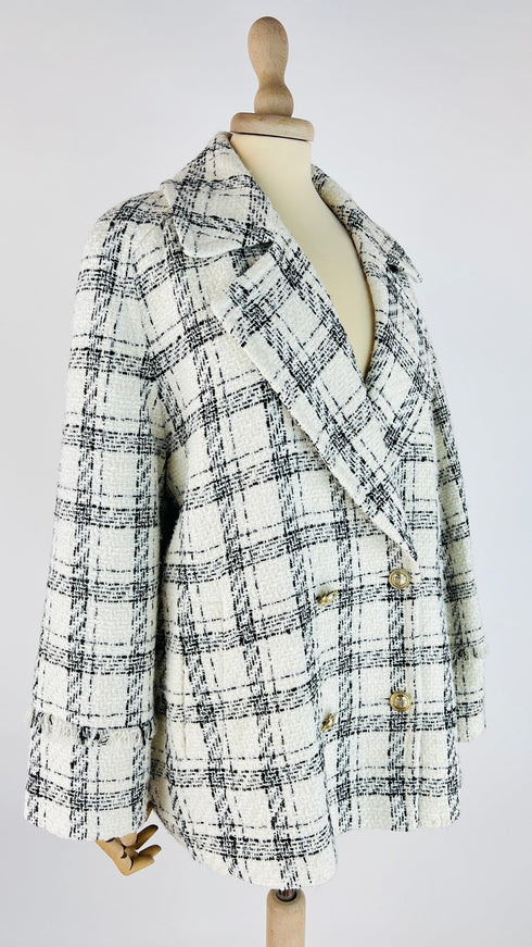 Giacca tweed imbottita