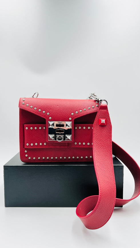 Borsa in pelle lavorata