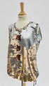 Top paillettes gold and silver