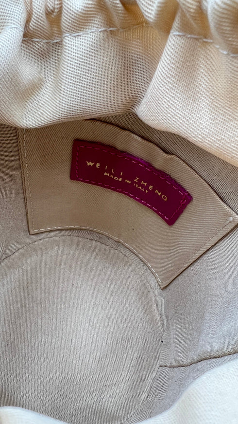 Borsa a secchiello in pelle