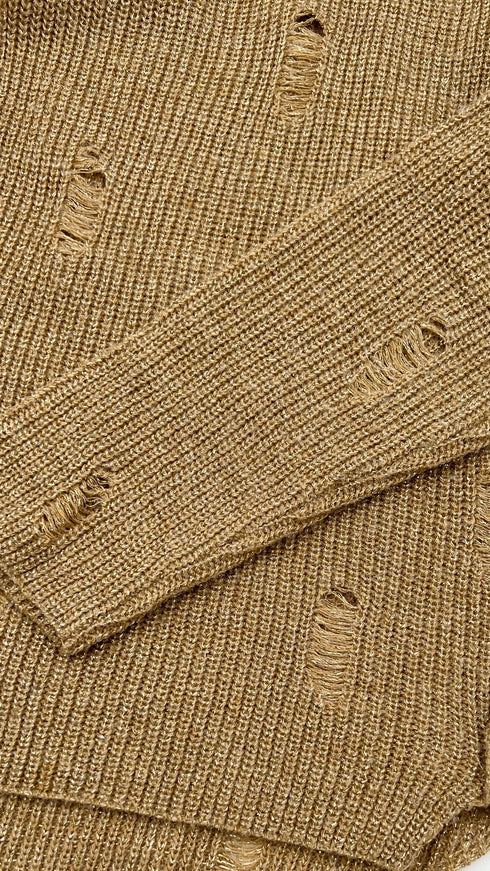 Maglione traforato lurex