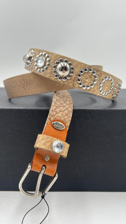 Cintura borchie e strass