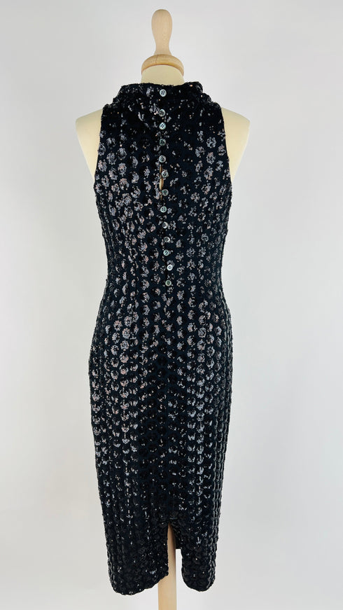Abito midi in paillettes vintage