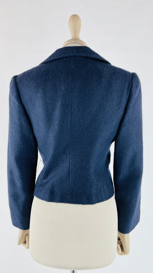 Completo in lana blu