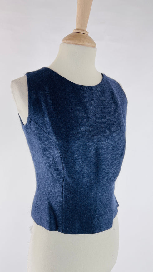 Completo in lana blu