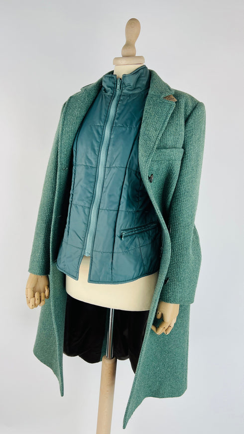 Cappotto in lana verde