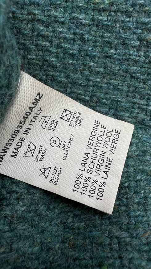 Cappotto in lana verde