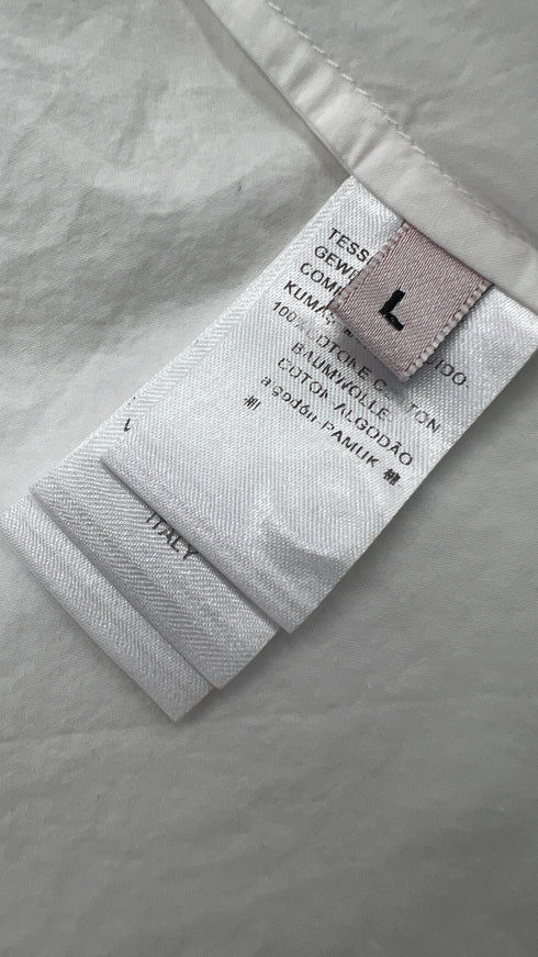 Camicia in cotone collo a fiocco