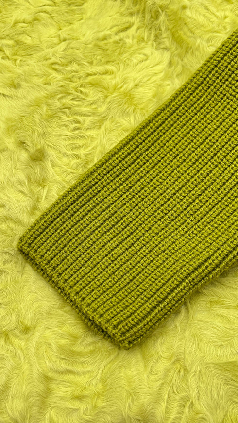 Maglione con inserto pelliccia