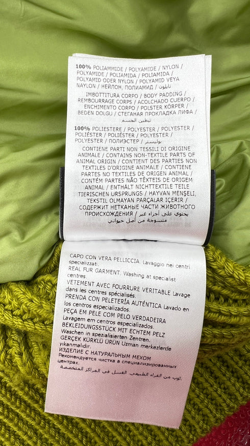 Maglione con inserto pelliccia