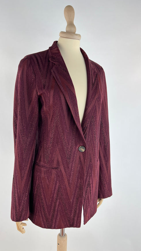 Blazer lurex zig zag