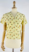 Camicia cropped a fiori