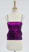 Top paillettes fucsia